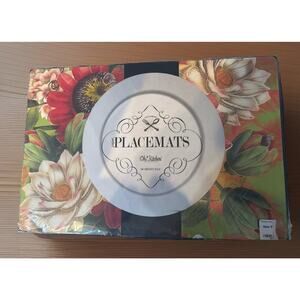 Floral Kitchen Paper Placemats 50 Ct 18x12 Disposable Dining Table Decor New